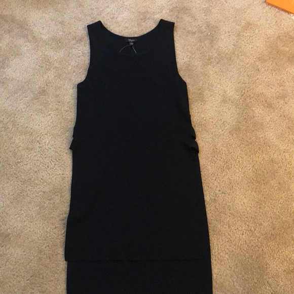 NWT Cupio Long Black Sleeveless Shirt/ Dress Sz S - Picture 7 of 8